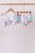 Green Bow Checkered Ruffle 2pc Swimsuit