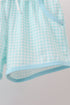 Blue Apple Embroidered Shorts Set