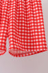 Navy School Bus Smocked Gingham Shorts Set