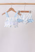 Blue Sailboat Smocked 2PC Swimsuit