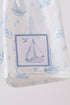 Blue Sailboat Embroidered Swim Trunks