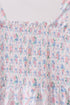 Blue Floral Smocked Mom Dress