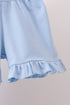 Red Apple Applique Ruffle Shorts Set