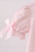 Pink Jack-O-Lantern Applique Bow Bubble