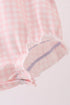Pink Jack-O-Lantern Applique Bow Bubble