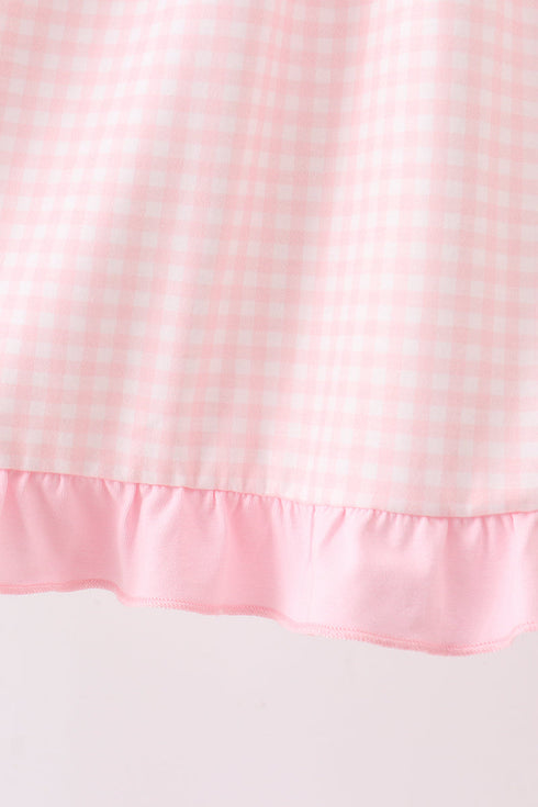 Pink Jack-O-Lantern Applique Dress