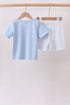 Blue Jack-O-Lantern Applique Shorts Set