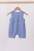 Navy Apple Embroidered Gingham Jon Jon