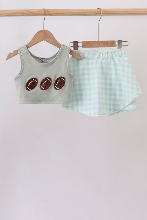 green-football-french-knot-gingham-skorts-set-abby-evie-sophias-styleSet-1