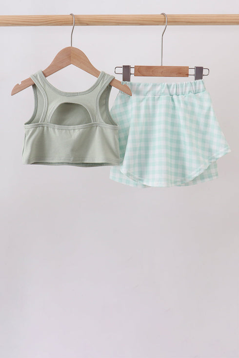 green-football-french-knot-gingham-skorts-set-abby-evie-sophias-style-3