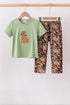 Green Hunting Print Pants Set