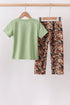 Green Hunting Print Pants Set