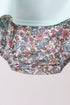 Blue Floral Bow Applique Bubble