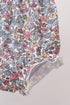 Blue Floral Bow Applique Bloomer Set
