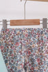 Blue Floral Bow Applique Pants Set