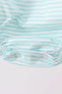 Blue Tool Smocked Stripe Bubble