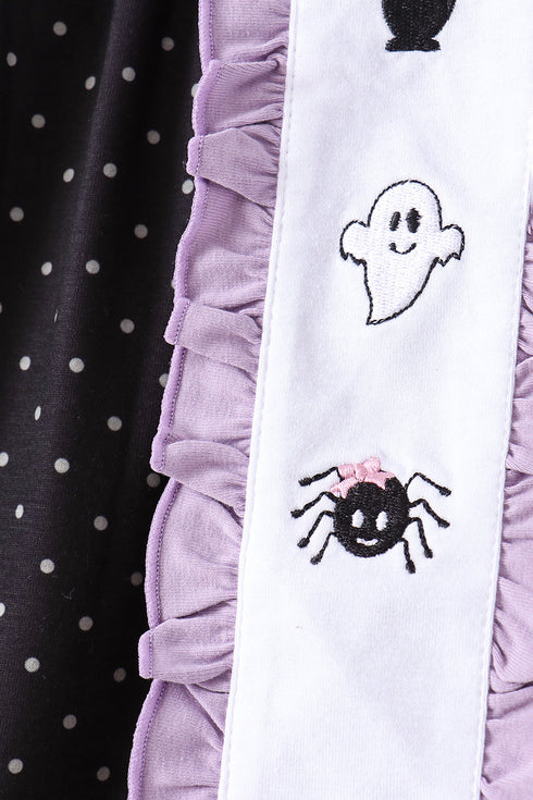 black-ghost-spider-embroidery-ruffle-pants-set-sophias-style-4
