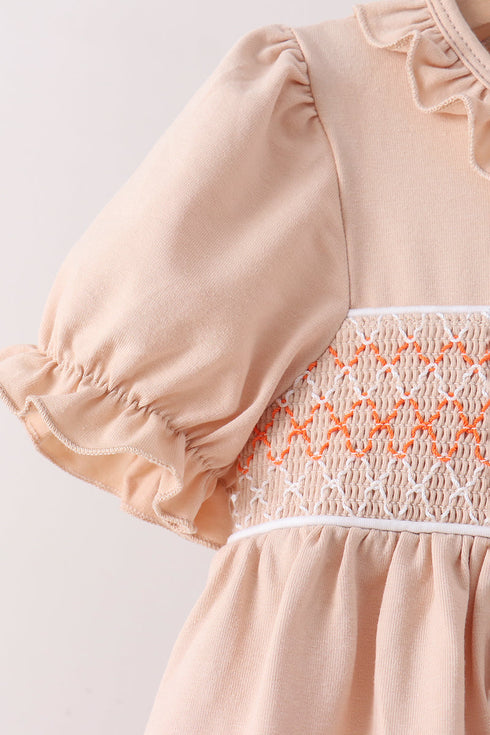 khaki-pumpkin-smocked-bloomer-set-sophias-style-3