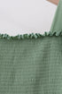 Sage smocked mom dress
