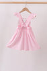 Pink Jack-O-Lantern Applique Ruffle Dress