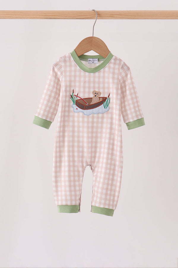 khaki-puppy-fishing-gingham-romper-sophias-stylebaby-1