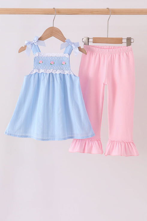 blue-floral-smocked-lace-ruffle-pants-set-sophias-styleSet-1