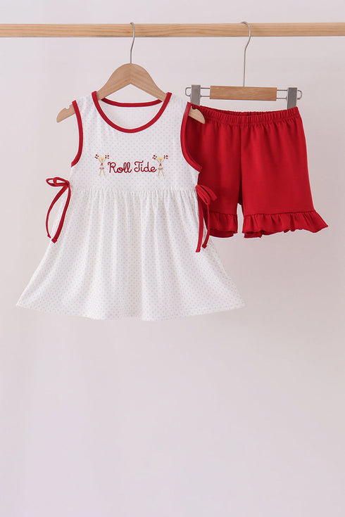 red-alabama-roll-tide-embroidery-ruffle-shorts-set-sophias-styleSet-1
