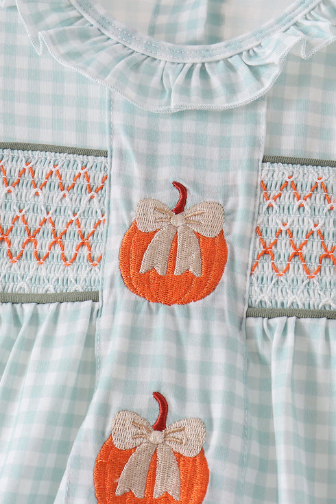 sage-pumpkin-smocked-gingham-bubble-sophias-style-2