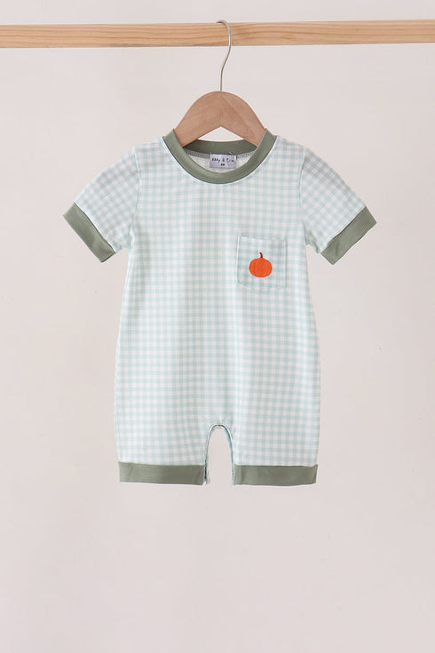sage-pumpkin-embroidery-gingham-romper-sophias-stylebaby-1