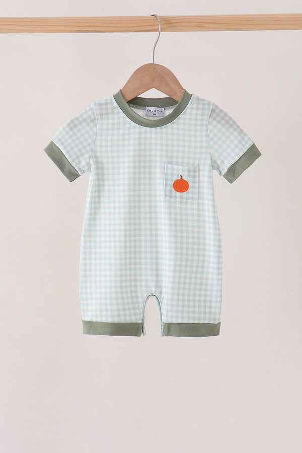 sage-pumpkin-embroidery-gingham-romper-sophias-stylebaby-1