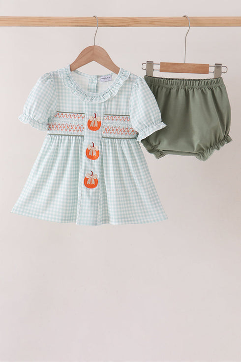 sage-pumpkin-smocked-gingham-bloomer-set-sophias-stylebaby-1