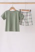 green-pumpkin-embroidery-plaid-shorts-set-sophias-style-5