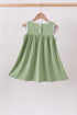 Sage Pumpkin Embroidered Dress