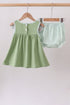Sage Pumpkin Embroidered Bloomer Set