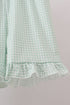 Sage Pumpkin Embroidered Ruffle Shorts Set
