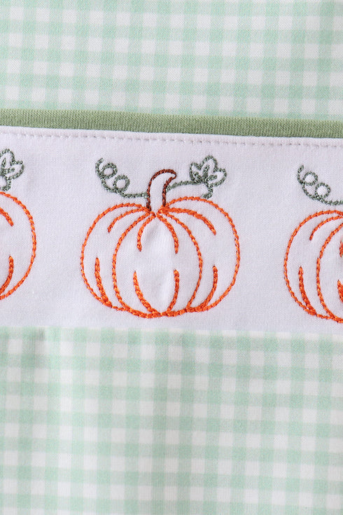 Sage Pumpkin Embroidered Jon Jon