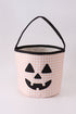 Apricot Pumpkin Applique Gingham Basket