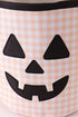Apricot Pumpkin Applique Gingham Basket