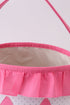 Pink Pumpkin Applique dot Ruffle Basket