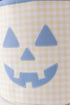 Yellow Pumpkin Applique Gingham Basket