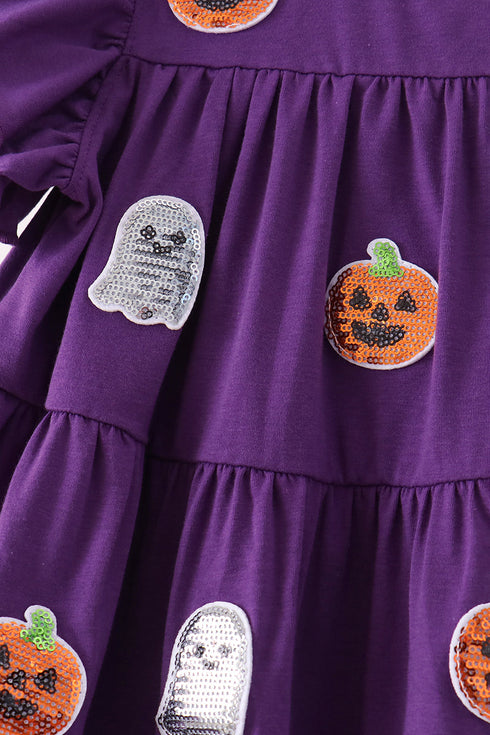 purple-ghost-pumpkin-sequin-ruffle-dress-sophias-style-3