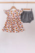 Pumpkin ruffle bloomer set
