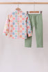 Pastel Daisy Checkerboard Jogger Set