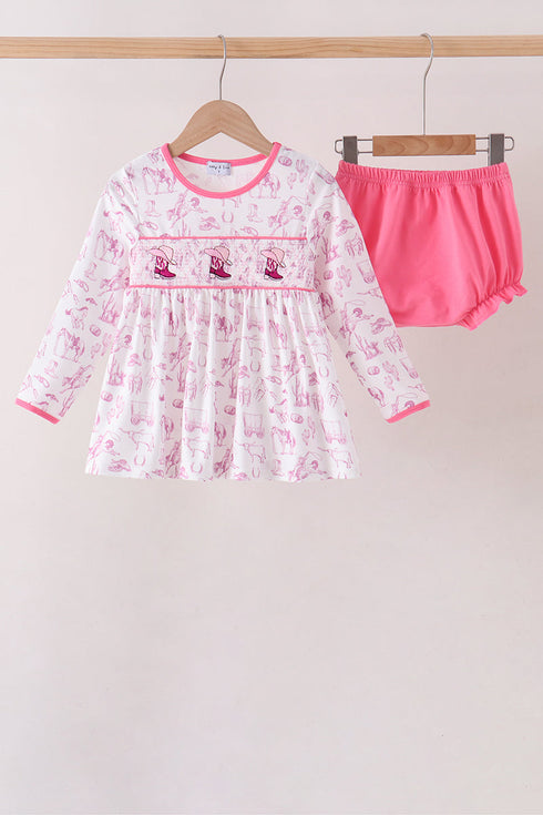 pink-cowboy-boots-smocked-bloomer-set-sophias-stylebaby-1
