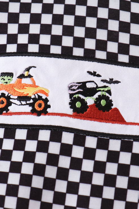 black-car-embroidery-checkered-bubble-sophias-style-4