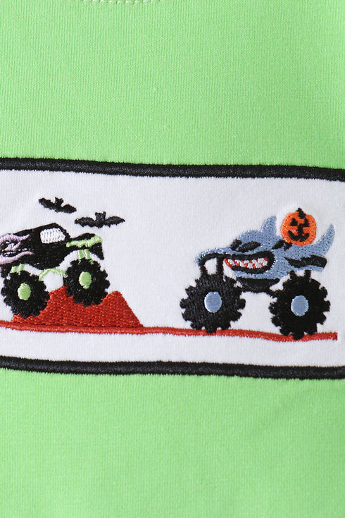 green-car-embroidery-top-sophias-style-2