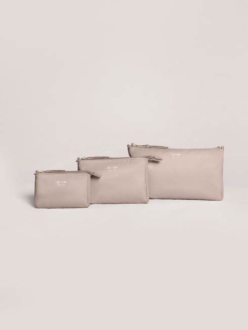 3-piece-pouch-set-taupe jujube bags at sophiasstyle.com 3-Piece Pouch Set