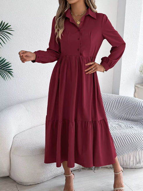 long-sleeve-tiered-button-front-midi-dress-OhSoStyled-Sophia's-Style-32