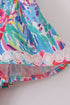Vibrant floral lace mom dress