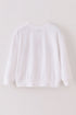White velvet blessed embroidery mom&me sweatshirt